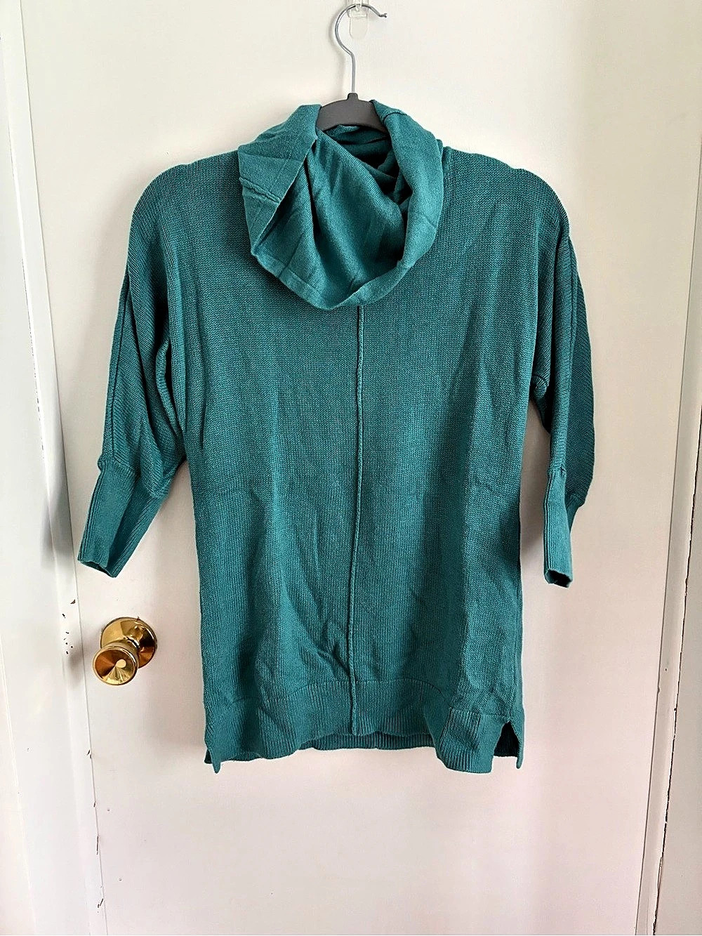 Ann Taylor Cowl Neck Sweater in Green Size Small